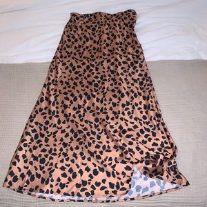 UO Rowan Midi Slip Skirt